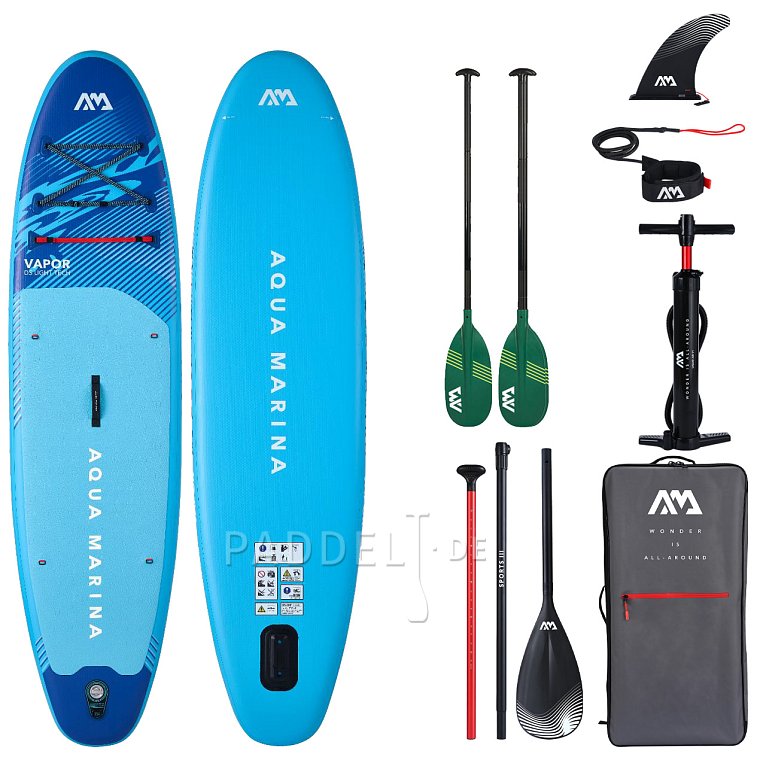 SUP AQUA MARINA VAPOR 10'4 Aqua Splash 2026 - aufblasbares Stand Up Paddle Board