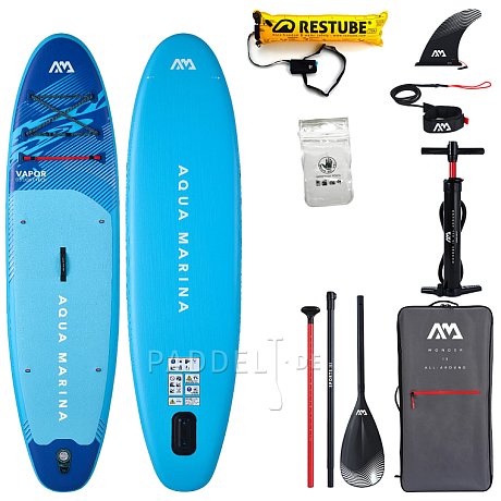 SUP AQUA MARINA VAPOR 10'4 Aqua Splash 2026 - aufblasbares Stand Up Paddle Board