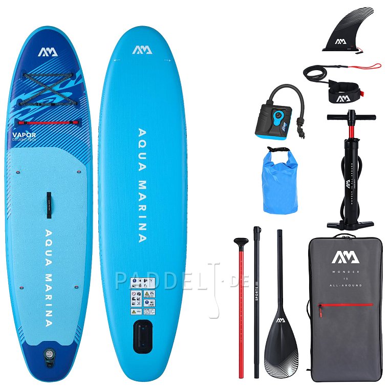 SUP AQUA MARINA VAPOR 10'4 Aqua Splash 2026 - aufblasbares Stand Up Paddle Board