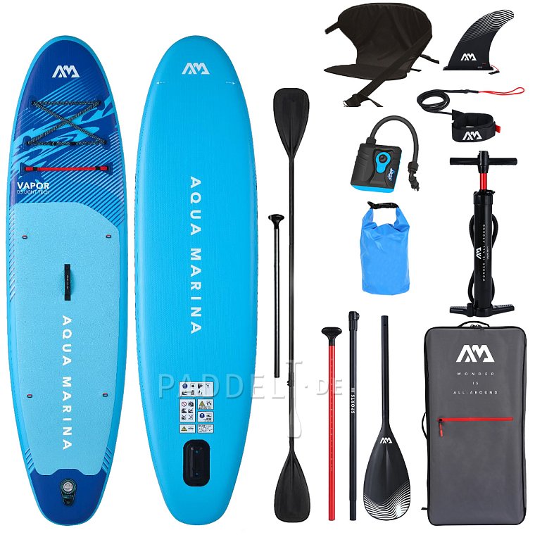 SUP AQUA MARINA VAPOR 10'4 Aqua Splash 2026 - aufblasbares Stand Up Paddle Board