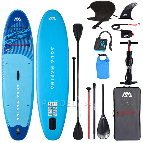 SUP AQUA MARINA VAPOR 10'4 Aqua Splash 2026 - aufblasbares Stand Up Paddle Board