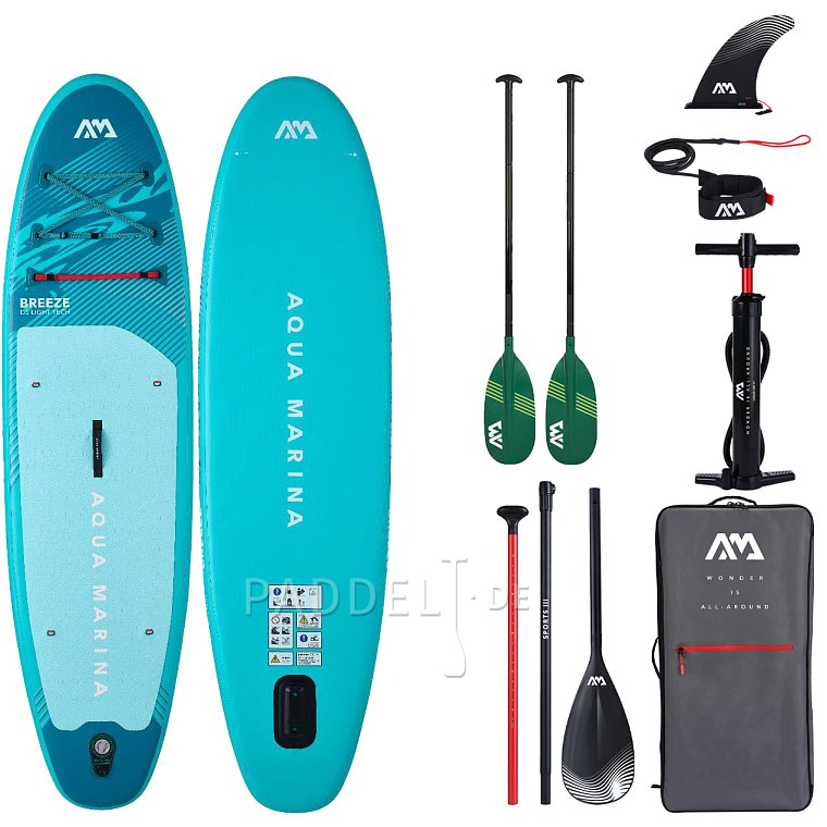 SUP AQUA MARINA BREEZE 9'10 Silver Tree 2026 - aufblasbares Stand Up Paddle Board