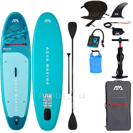SUP AQUA MARINA BREEZE 9'10 Silver Tree 2026 - aufblasbares Stand Up Paddle Board