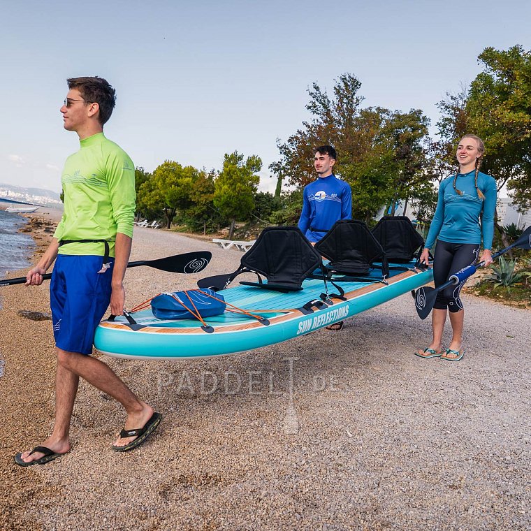 SUP SUN REFLECTIONS MULTI 13'6'' MINICOMBO Ocean mirage - aufblasbares Stand Up Paddle Board