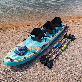 SUP SUN REFLECTIONS MULTI 13'6'' MINICOMBO Ocean mirage - aufblasbares Stand Up Paddle Board