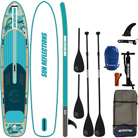 SUP SUN REFLECTIONS MULTI 13'6'' MINICOMBO Ocean mirage - aufblasbares Stand Up Paddle Board