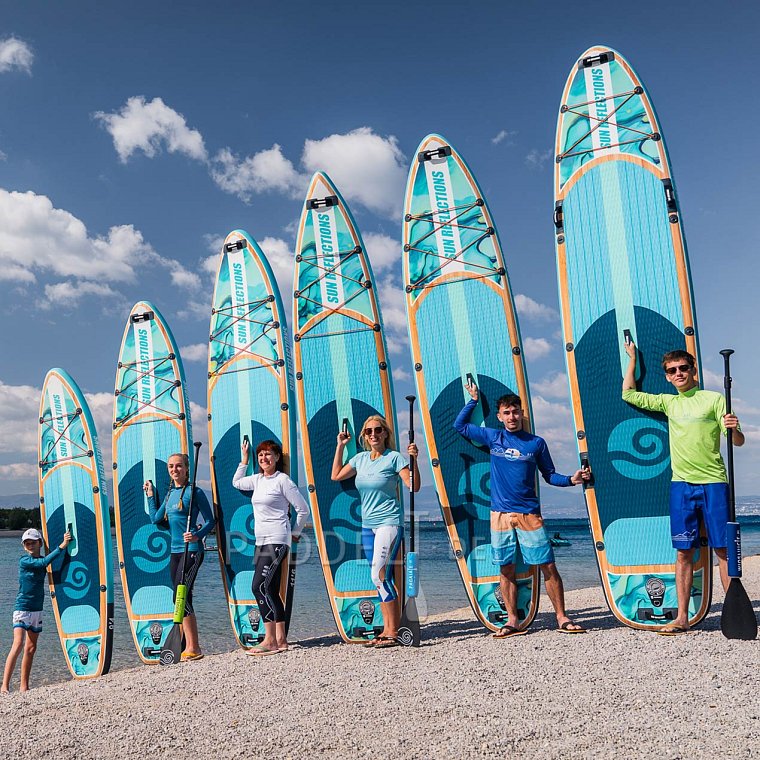 SUP SUN REFLECTIONS MULTI 13'6'' MINICOMBO Ocean mirage - aufblasbares Stand Up Paddle Board