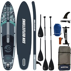 SUP SUN REFLECTIONS MULTI 12'4'' MINICOMBO Forest grey - aufblasbares Stand Up Paddle Board