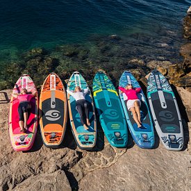 SUP SUN REFLECTIONS MULTI 12'4'' MINICOMBO Emerald drift - aufblasbares Stand Up Paddle Board
