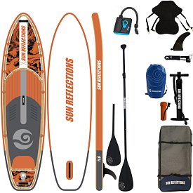 SUP SUN REFLECTIONS XXL 11'6'' COMBO Orange - aufblasbares Stand Up Paddle Board