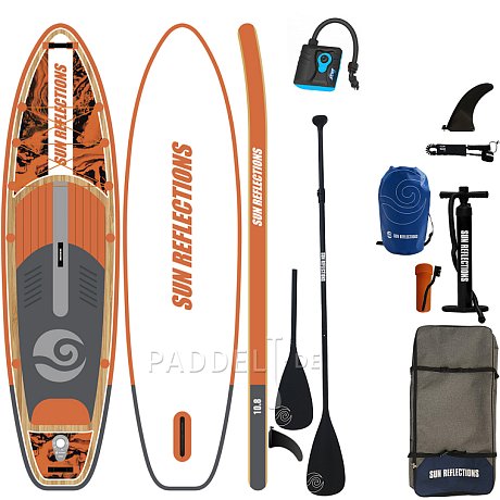 SUP SUN REFLECTIONS M 10'8'' MINICOMBO Orange - aufblasbares Stand Up Paddle Board