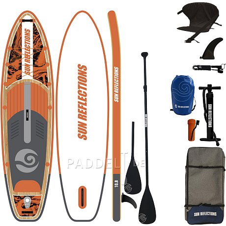 SUP SUN REFLECTIONS M 10'8'' MINICOMBO Orange - aufblasbares Stand Up Paddle Board