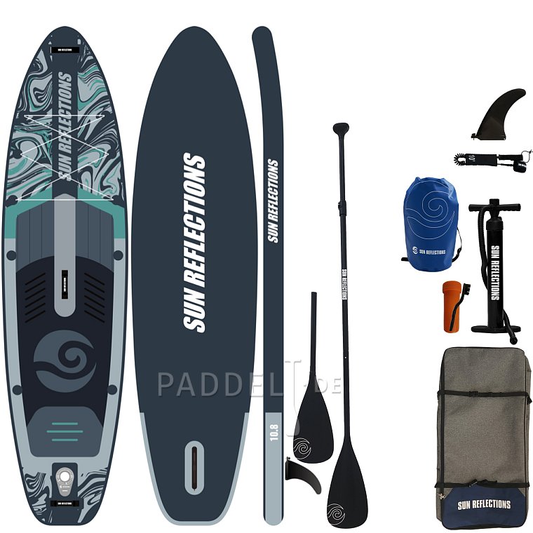 SUP SUN REFLECTIONS M 10'8'' MINICOMBO Forest grey - aufblasbares Stand Up Paddle Board