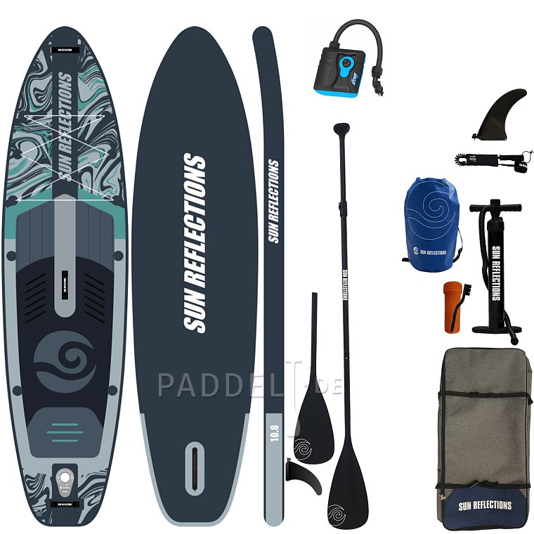 SUP SUN REFLECTIONS M 10'8'' MINICOMBO Forest grey - aufblasbares Stand Up Paddle Board