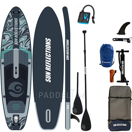SUP SUN REFLECTIONS M 10'8'' MINICOMBO Forest grey - aufblasbares Stand Up Paddle Board