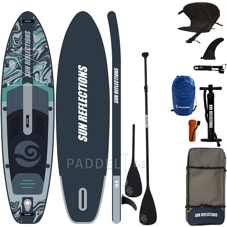 SUP SUN REFLECTIONS M 10'8'' MINICOMBO Forest grey - aufblasbares Stand Up Paddle Board