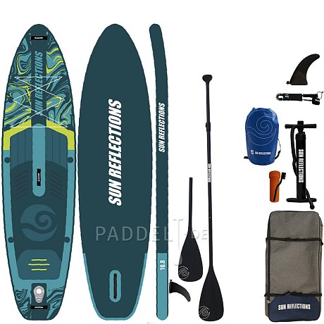 SUP SUN REFLECTIONS M 10'8'' MINICOMBO Emerald - aufblasbares Stand Up Paddle Board