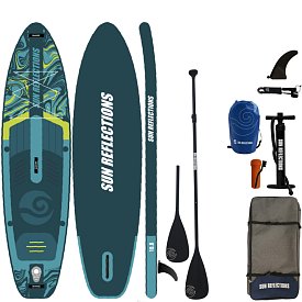 SUP SUN REFLECTIONS M 10'8'' MINICOMBO Emerald - aufblasbares Stand Up Paddle Board