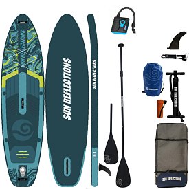 SUP SUN REFLECTIONS M 10'8'' MINICOMBO Emerald - aufblasbares Stand Up Paddle Board