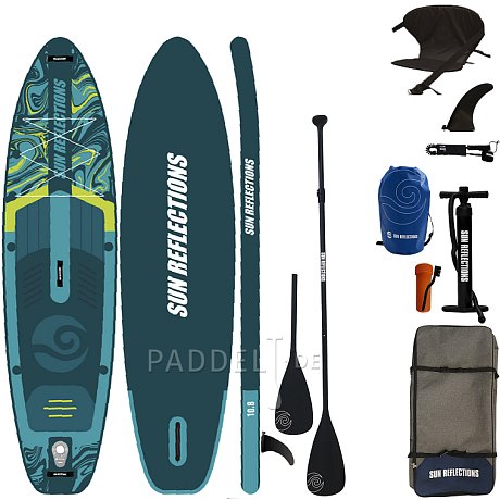 SUP SUN REFLECTIONS M 10'8'' MINICOMBO Emerald - aufblasbares Stand Up Paddle Board