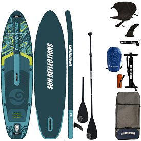 SUP SUN REFLECTIONS M 10'8'' MINICOMBO Emerald - aufblasbares Stand Up Paddle Board