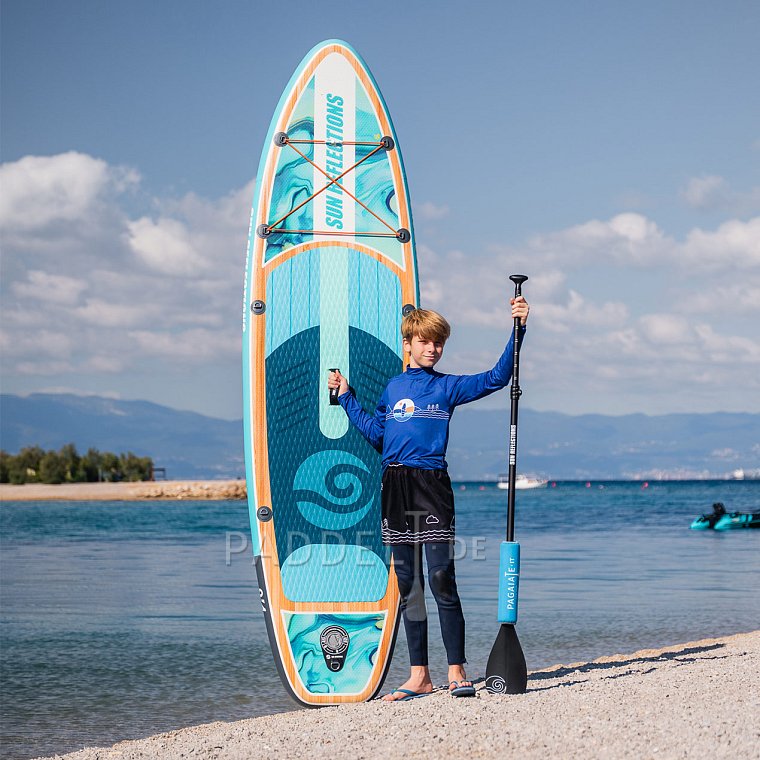 SUP SUN REFLECTIONS S 9'4'' MINICOMBO Ocean mirage - aufblasbares Stand Up Paddle Board