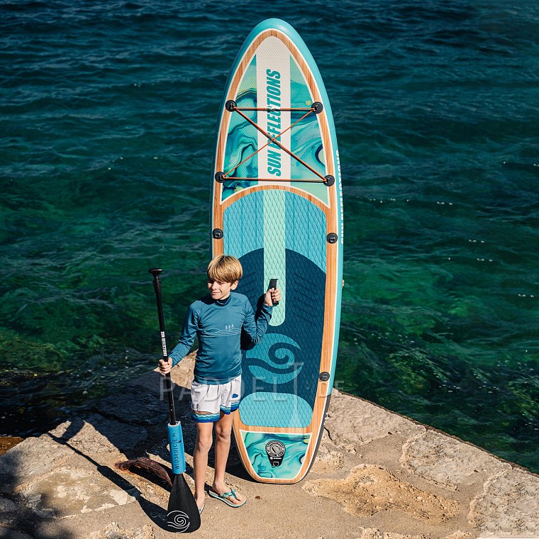 SUP SUN REFLECTIONS S 9'4'' MINICOMBO Ocean mirage - aufblasbares Stand Up Paddle Board