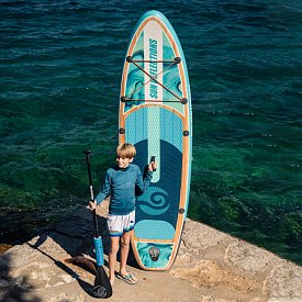 SUP SUN REFLECTIONS S 9'4'' MINICOMBO Ocean mirage - aufblasbares Stand Up Paddle Board