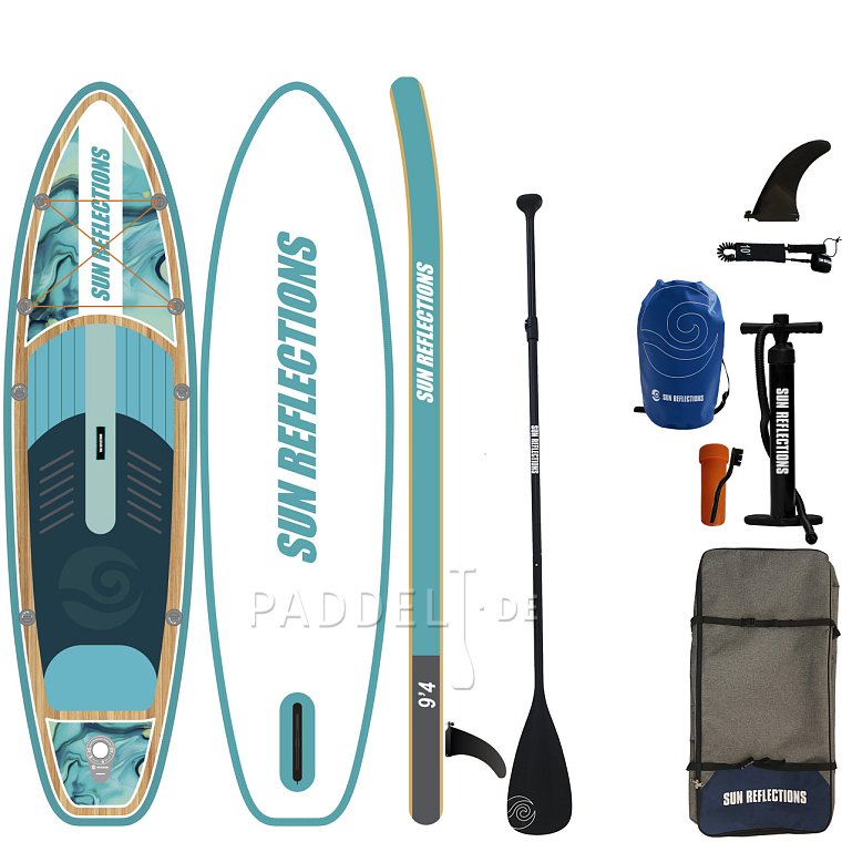 SUP SUN REFLECTIONS S 9'4'' Ocean mirage - aufblasbares Stand Up Paddle Board