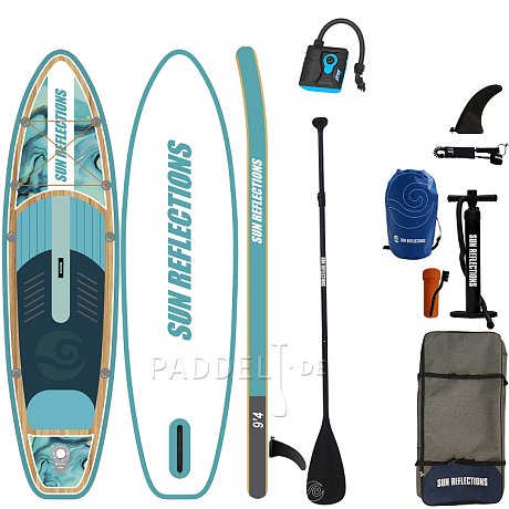 SUP SUN REFLECTIONS S 9'4'' Ocean mirage - aufblasbares Stand Up Paddle Board