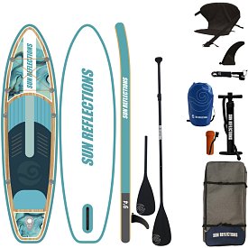 SUP SUN REFLECTIONS S 9'4'' MINICOMBO Ocean mirage - aufblasbares Stand Up Paddle Board