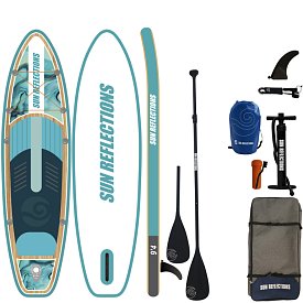 SUP SUN REFLECTIONS S 9'4'' MINICOMBO Ocean mirage - aufblasbares Stand Up Paddle Board