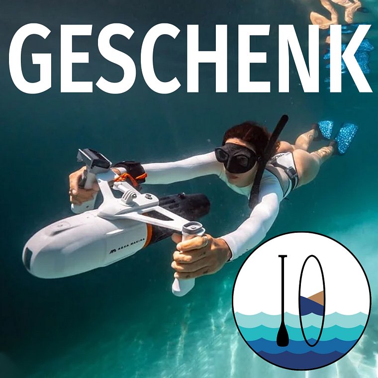 Geschenkgutschein für den Kauf eines Tauchscooters oder Motors für SUP, Kajak bei PADDELT.DE