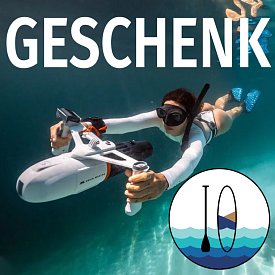 Geschenkgutschein für den Kauf eines Tauchscooters oder Motors für SUP, Kajak bei PADDELT.DE