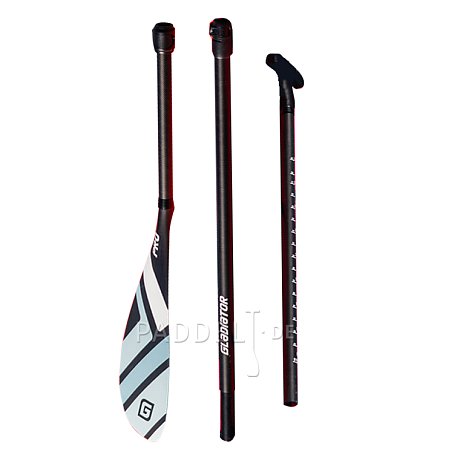 Paddel GLADIATOR PRO Carbon 3-teiliges verstellbares SUP-Paddel