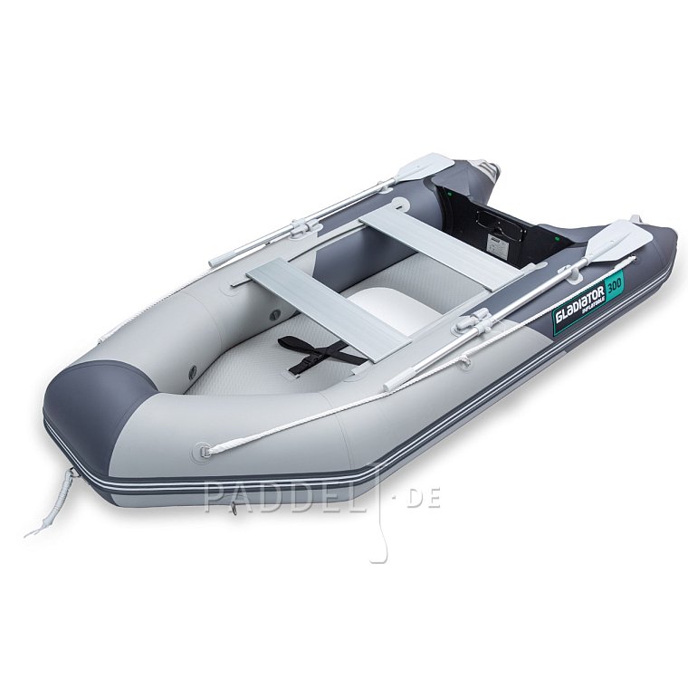 Schlauchboot GLADIATOR LIGHT AK300AD light dark grey mit Luftboden