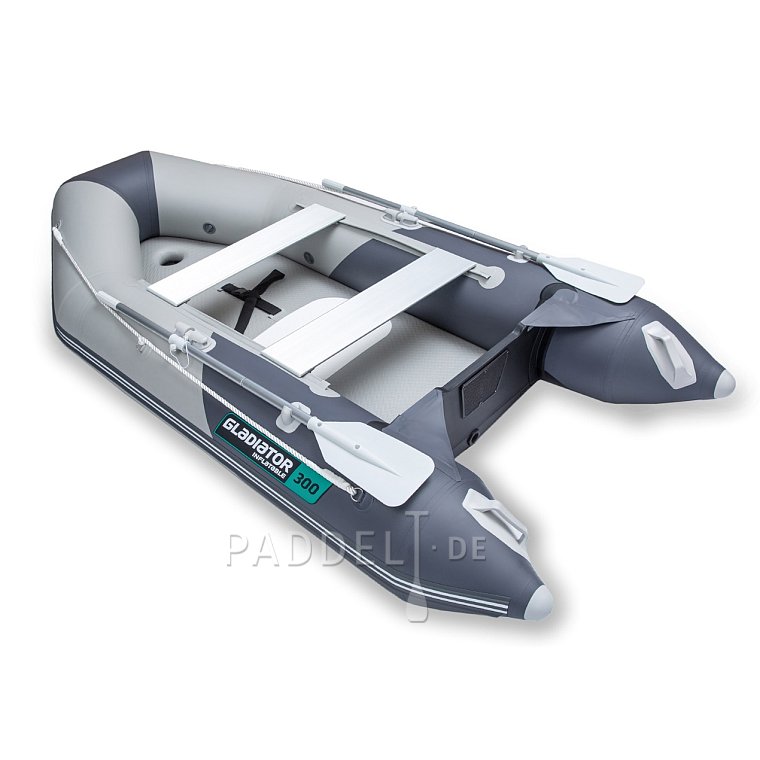 Schlauchboot GLADIATOR LIGHT AK300AD light dark grey mit Luftboden