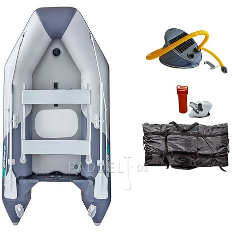 Schlauchboot GLADIATOR LIGHT AK300AD light dark grey mit Luftboden