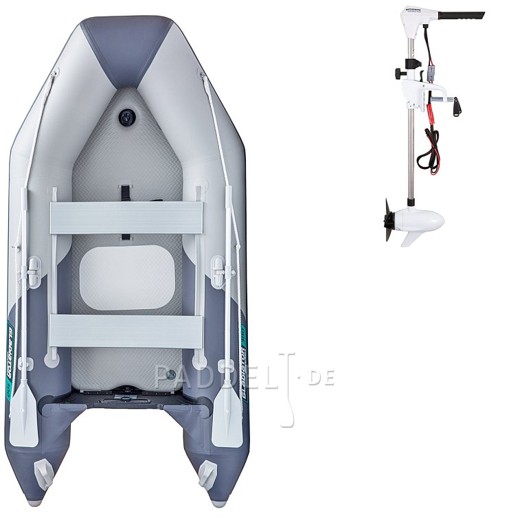 Schlauchboot GLADIATOR LIGHT AK300AD light dark grey mit Luftboden