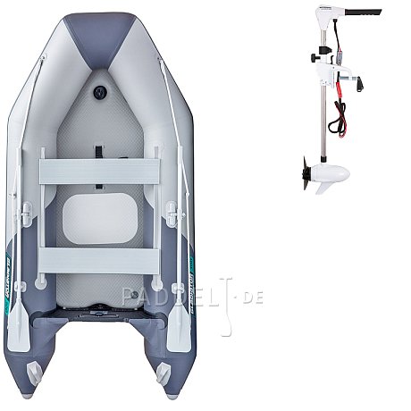 Schlauchboot GLADIATOR LIGHT AK300AD light dark grey mit Luftboden