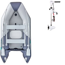 Schlauchboot GLADIATOR LIGHT AK300AD light dark grey mit Luftboden