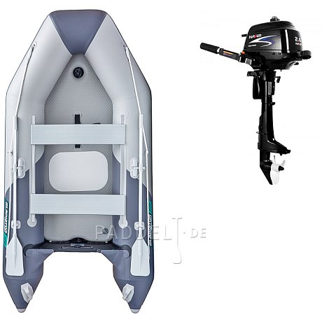 Schlauchboot GLADIATOR LIGHT AK300AD light dark grey mit Luftboden