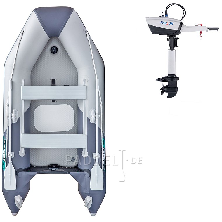 Schlauchboot GLADIATOR LIGHT AK300AD light dark grey mit Luftboden