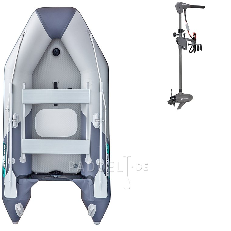 Schlauchboot GLADIATOR LIGHT AK300AD light dark grey mit Luftboden