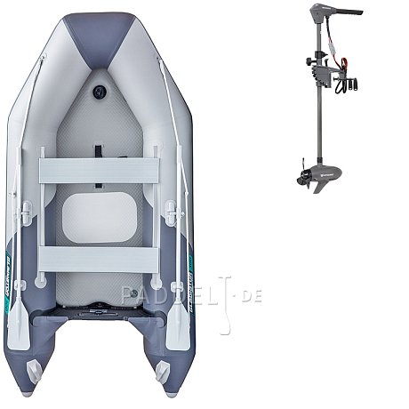 Schlauchboot GLADIATOR LIGHT AK300AD light dark grey mit Luftboden