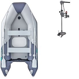 Schlauchboot GLADIATOR LIGHT AK300AD light dark grey mit Luftboden