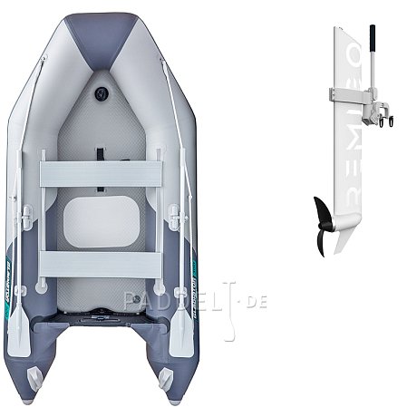 Schlauchboot GLADIATOR LIGHT AK300AD light dark grey mit Luftboden