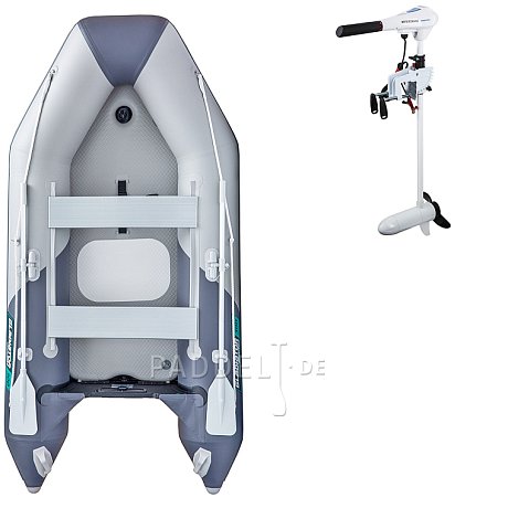 Schlauchboot GLADIATOR LIGHT AK300AD light dark grey mit Luftboden