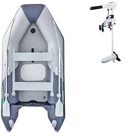 Schlauchboot GLADIATOR LIGHT AK300AD light dark grey mit Luftboden