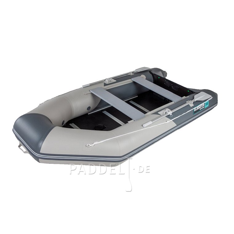 Schlauchboot GLADIATOR LIGHT AK300WF light dark gray mit Lattenboden